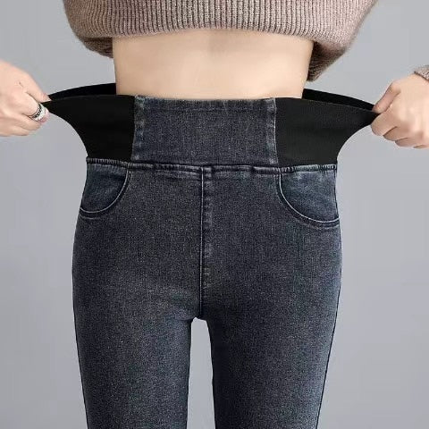 Jeans Oversize Slim Denim Pants  High Waist Skinny Jean Vintage