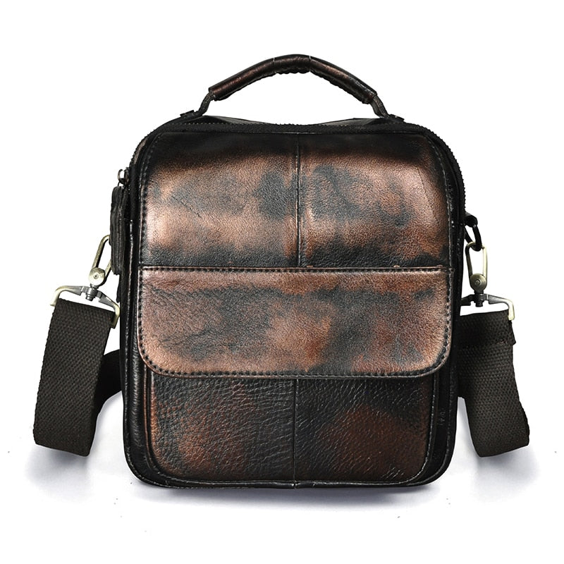 Original Leather Male Fashion Casual Tote Messenger