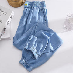 Oversized Thin Harem Fashion Casual Loose High Waist Denim Pants