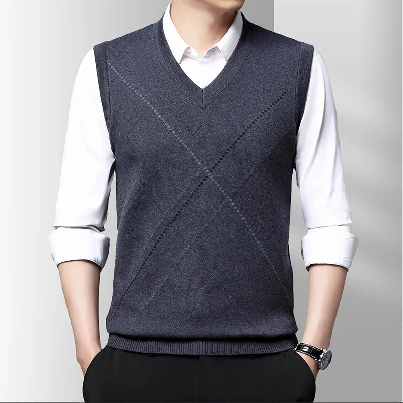 Sleeveless Jackets Vest Warm Jumper Knitted Waistcoats Casual