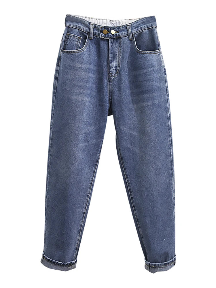 Oversize Jeans Fashion Chic Streetwear Style  High Waist Denim