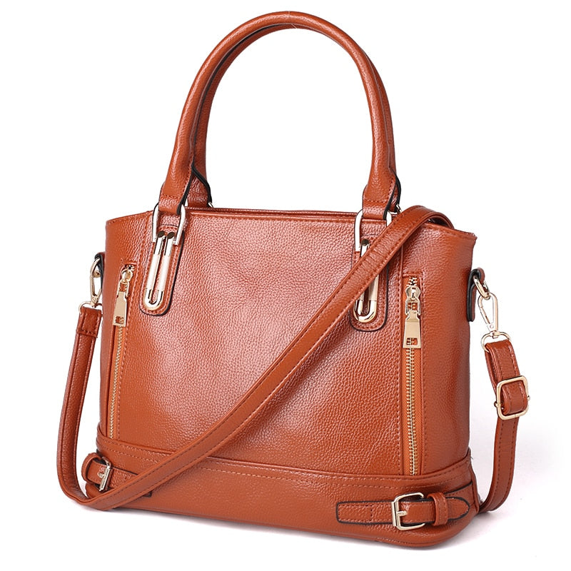 Genuine Leather Women Handbags Fashion Design