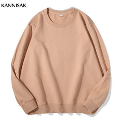 Sweatshirt O-neck Solid Harajuku Pullovers Multicolor Casual