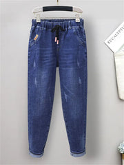 Harem Jeans High Waist Fashion Classical Vintage Chic Denim Trousers