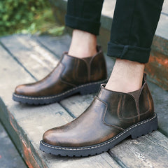 fashion mid  men boots casual outdoor shoes