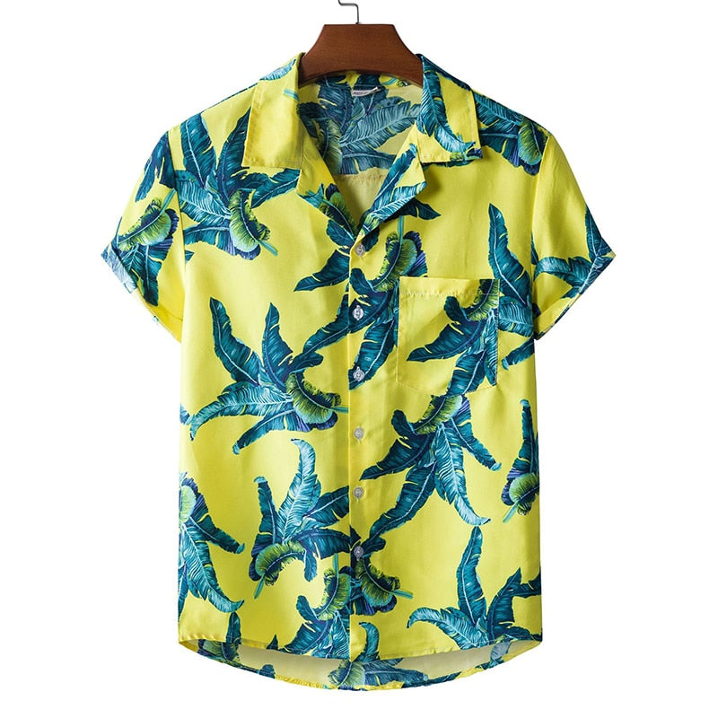 Men's Summer Hawaiian Printed Oversized Floral Shirt