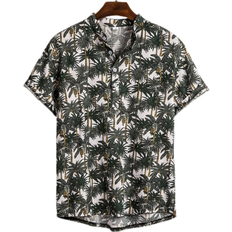 Men's Summer Hawaiian Printed Oversized Floral Shirt