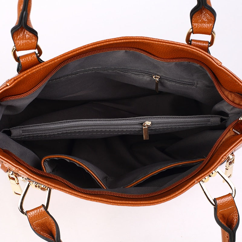 Genuine Leather Women Handbags Fashion Design