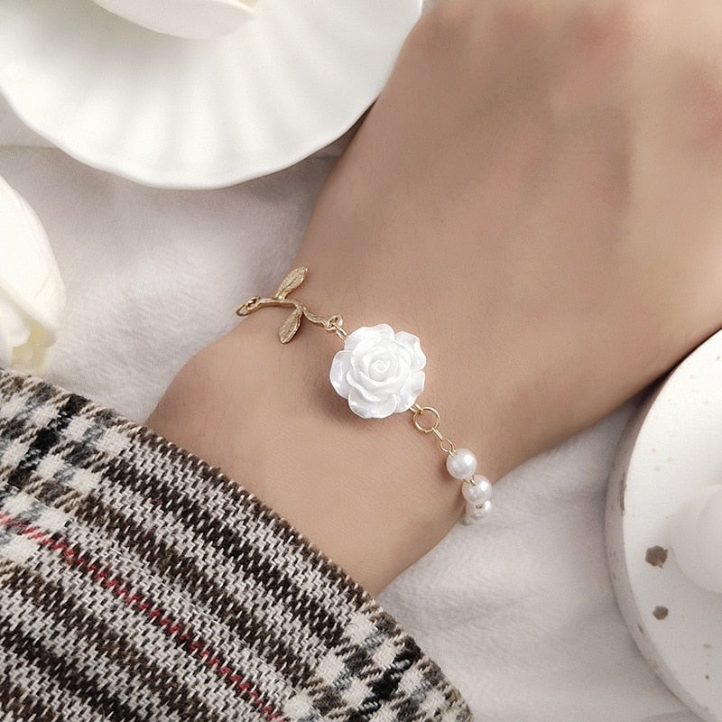 Light Tulip Flower Bracelet Adjustable Charm Bracelet Trendy Jewelry