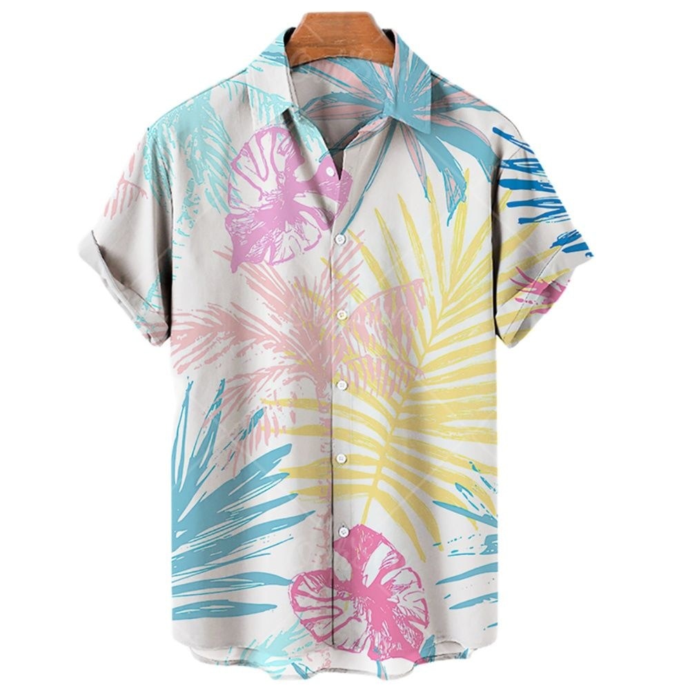 Men's Summer Hawaiian Printed Oversized Floral Shirt