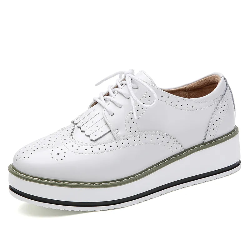 Platform Flats Lace up Classic Footwear Oxford Shoes Lady