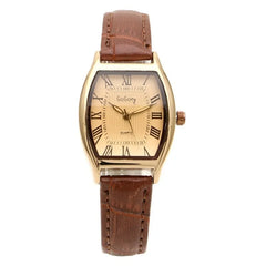 Retro Brown Watches Small Ladies Wristwatches