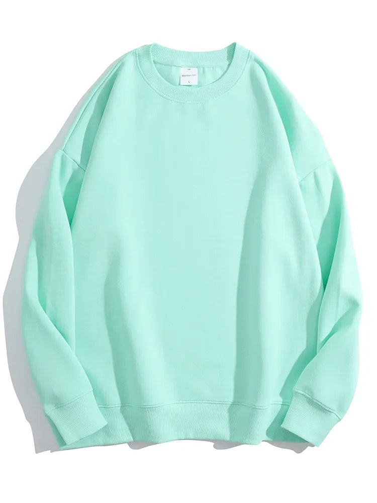 Pullover Sweatshirts Oversize O Neck Loose Long Sleeve Top