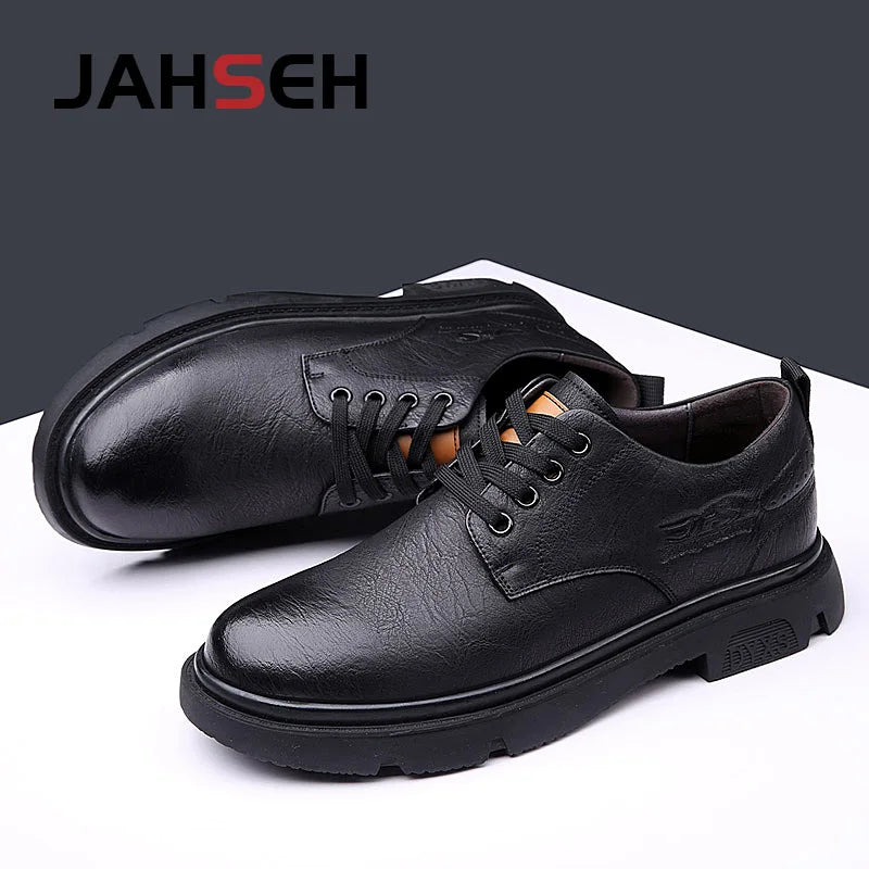 Classic Genuine Leather Oxford Shoes British Style Plus Size