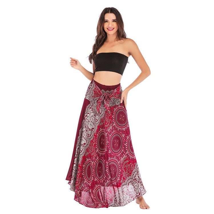 Ethnic Style Fashion Skirts Clothes Bohemian Boho Flowers