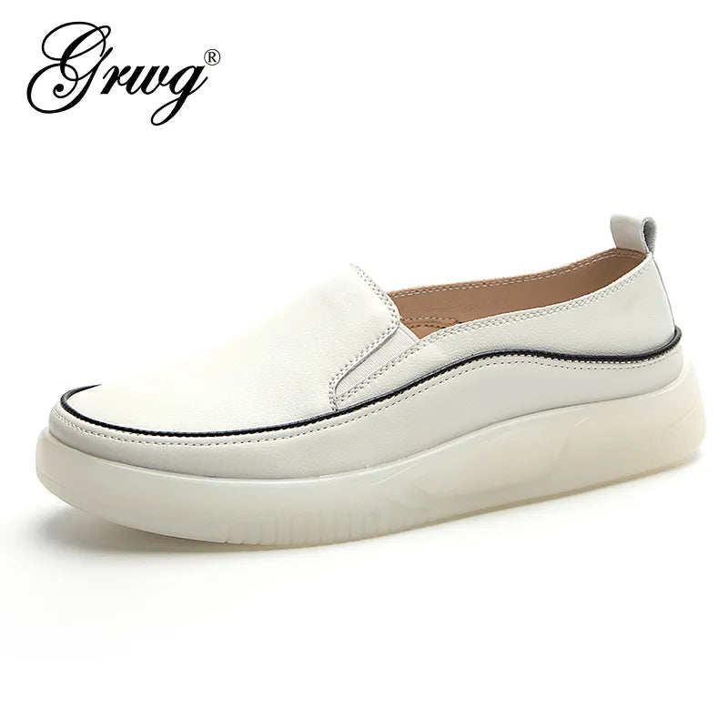 Shoes Genuine Leather Flats Casual Female Moccasins