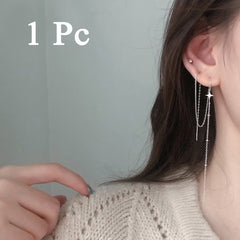 1PC New Fashion Gold Color Moon Star Clip Earrings