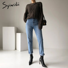 Straight High Waisted JeansDenim Vintage Streetwear Clothes