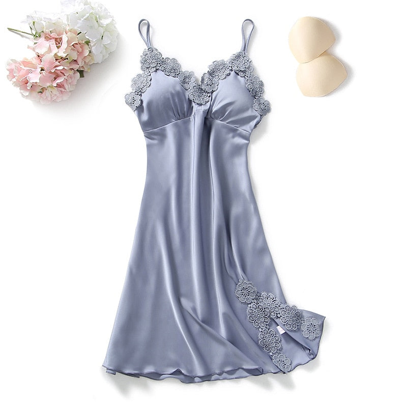 4PCS Pajamas Set V-Neck Negligee Sleep Wear Home Nightie