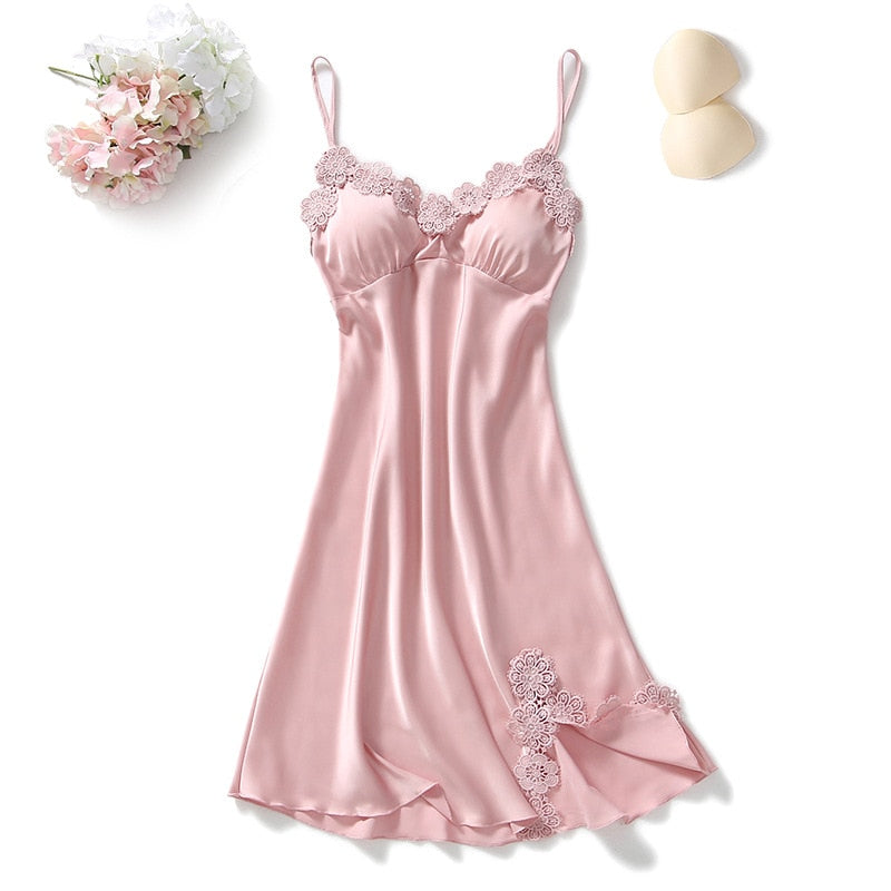 4PCS Pajamas Set V-Neck Negligee Sleep Wear Home Nightie