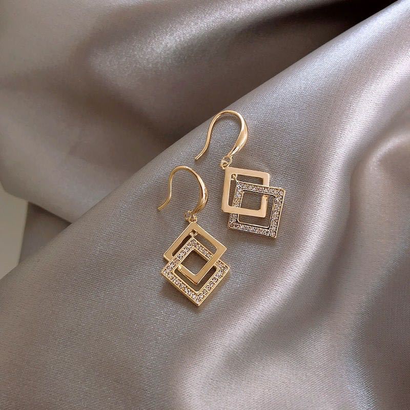 Vintage Matte Statement Dangle Earring Trend Jewelry