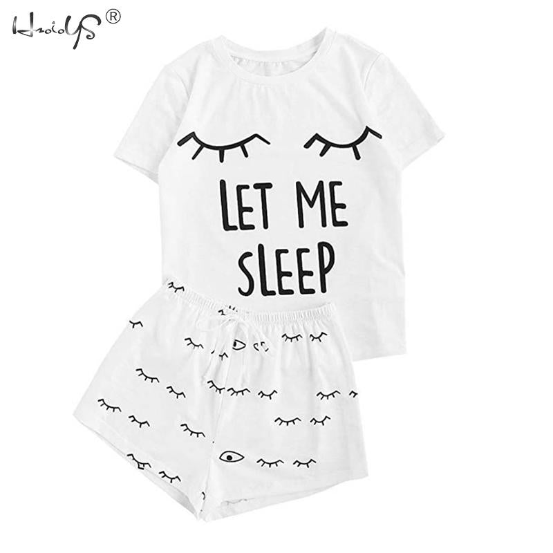 Pajamas Set Cartoon Casual Women Clothing