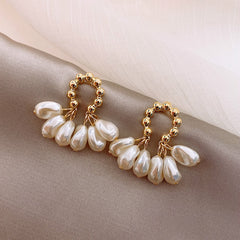 Fashion Baroque Pearl Versatile Pendant Earrings Jewelry