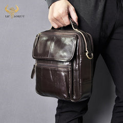 Genuine Original Leather Male Casual Shoulder Messenger bag