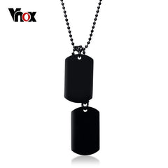 Stainless Steel Tag Necklace for Men Jewelry Chain Necklace