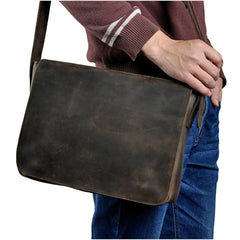 Fashion Real Leather Male Casual Messenger bag