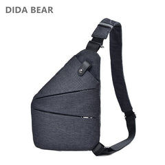 Summer Single Shoulder Bags for Men Waterproof Nylon Chest Bag