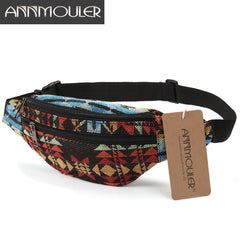 Women Fanny Pack Colors Fabric Waist Packs Bohemian Style