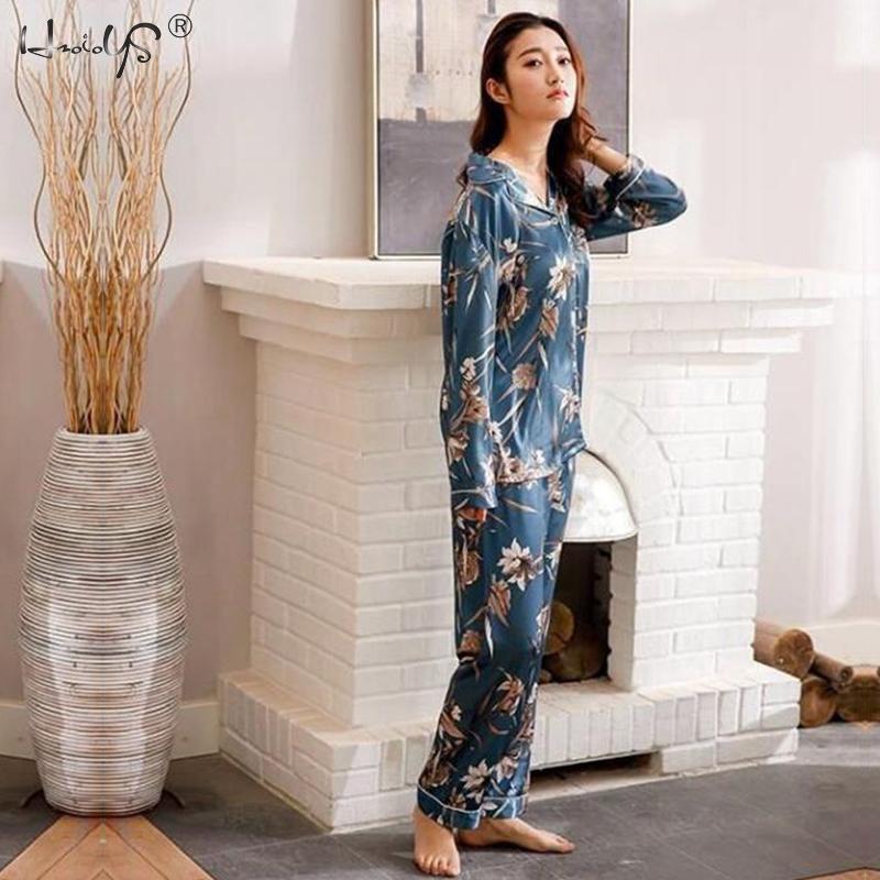 Lovers Pajamas Couple Night Silk Pajamas Nightwear Sleepwear