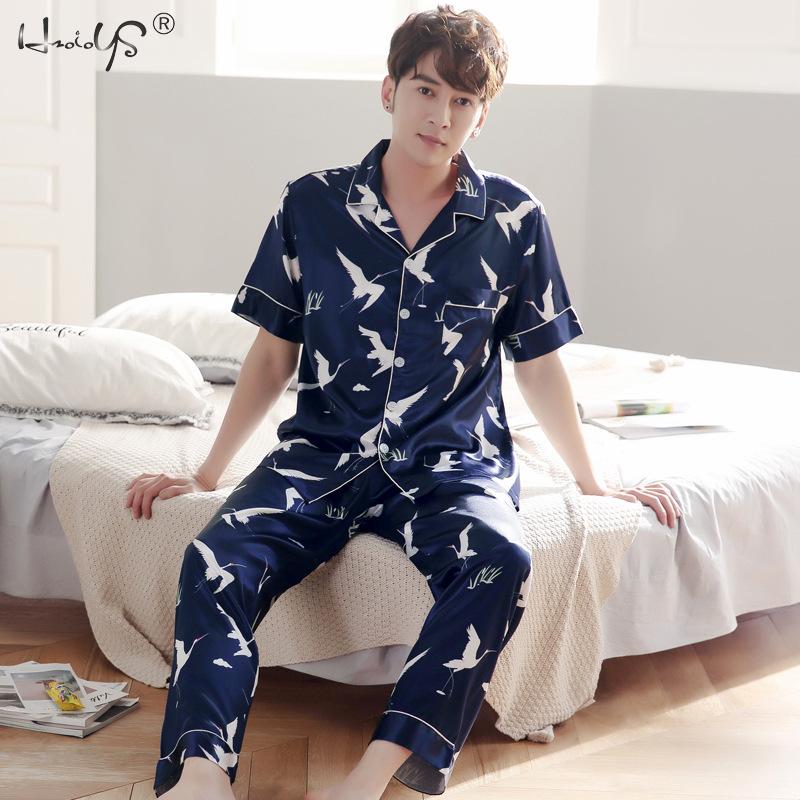 Lovers Pajamas Couple Night Silk Pajamas Nightwear Sleepwear