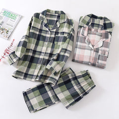 Loose casual cotton double-layer gauze long sleeve home clothes