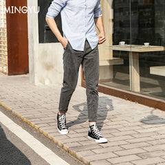 Fashion Streetwear Slim Fit Jeans Denim Trousers