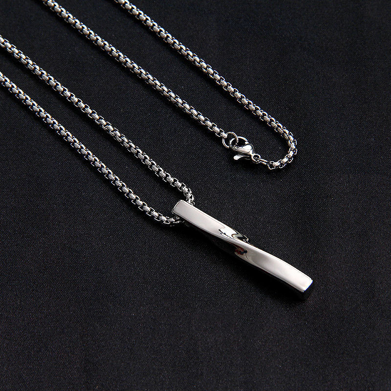 Trendy Simple Stainless Steel Chain Men Necklace