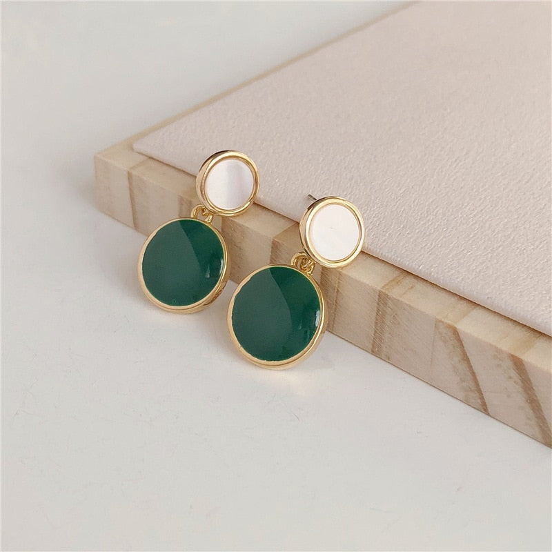 Vintage Matte Statement Dangle Earring Trend Jewelry