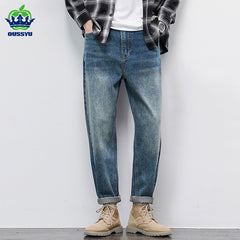 Vintage Men's Jeans Cotton Casual Classic Fashion