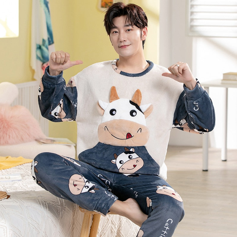 Couple Animal Pajamas Set  Sleepwear Nightwear