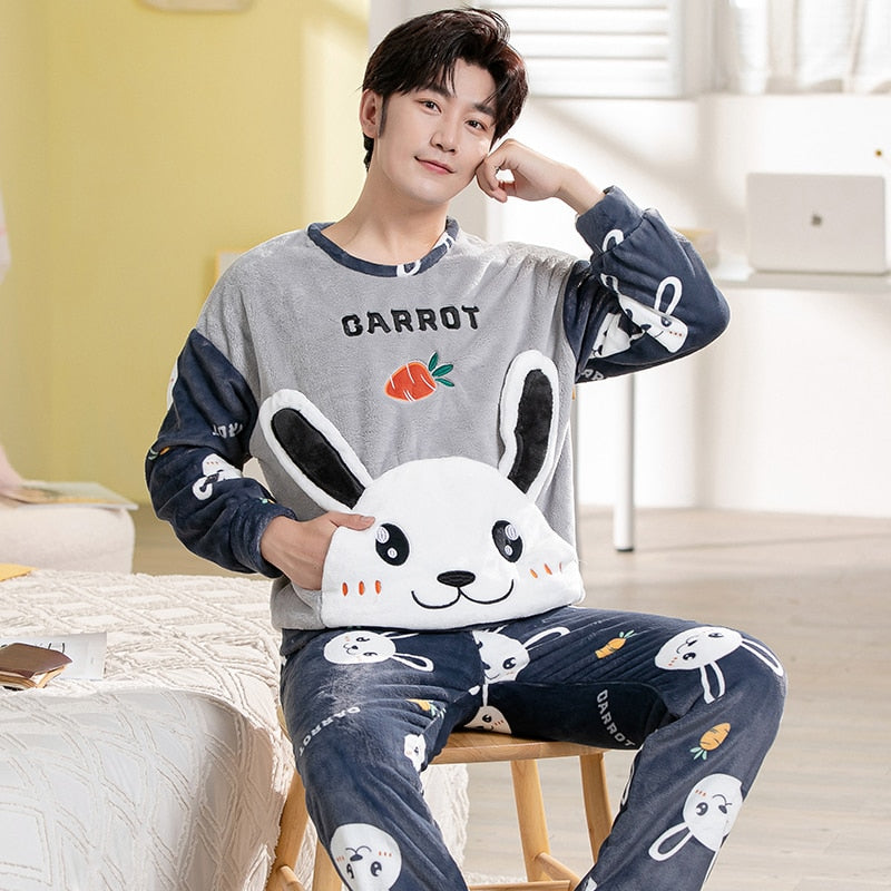 Couple Animal Pajamas Set  Sleepwear Nightwear