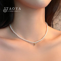 Small Rice Beads String Imitation Pearl Chokers Jewelry