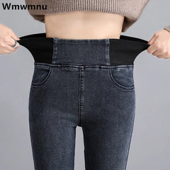 Jeans Oversize Slim Denim Pants  High Waist Skinny Jean Vintage