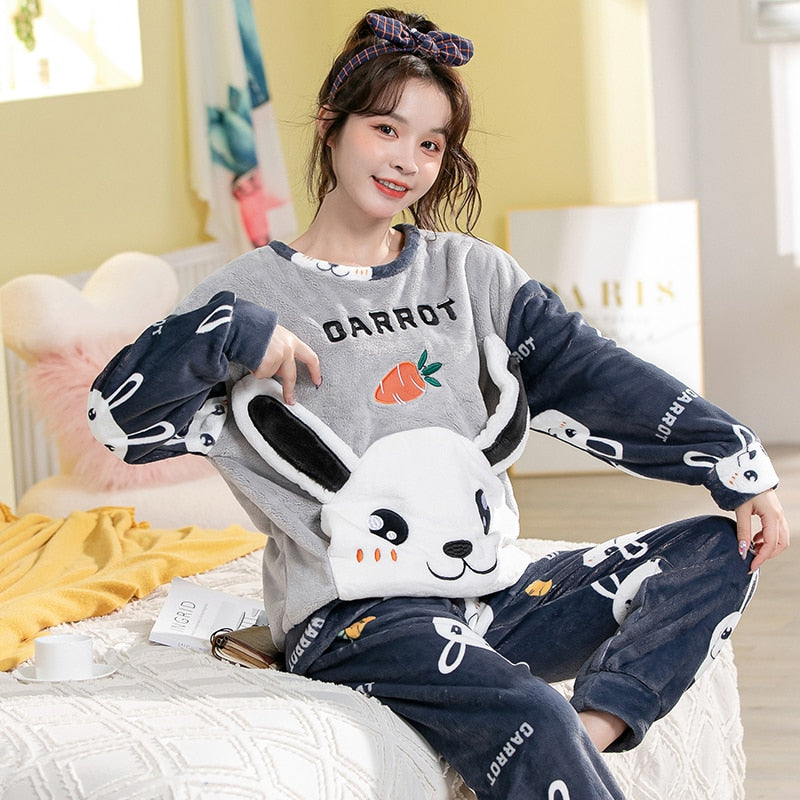 Couple Animal Pajamas Set  Sleepwear Nightwear