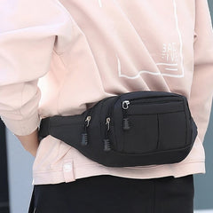 Fashion Men Waist Bag Casual Fanny Pack Canvas Outdoor