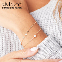 Fashion Simple Chain Stainless Steel Bracelet