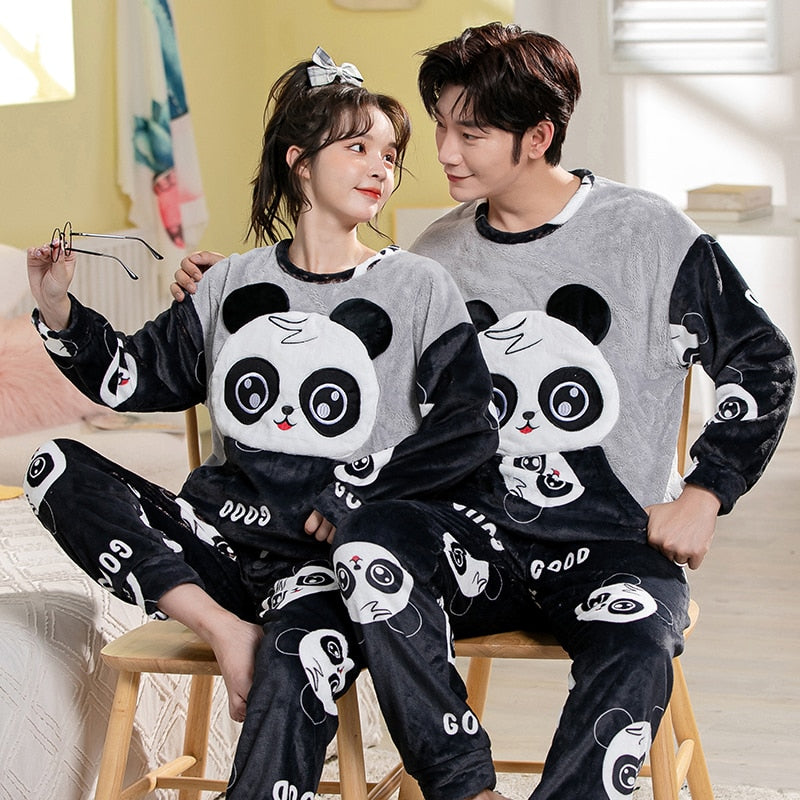 Couple Animal Pajamas Set  Sleepwear Nightwear