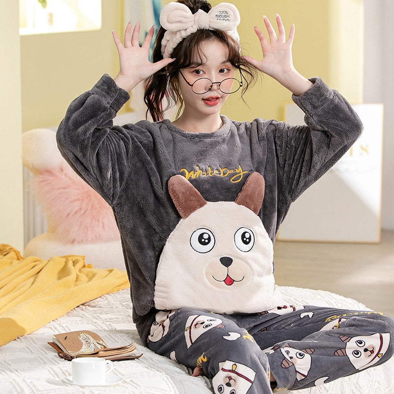 Couple Animal Pajamas Set  Sleepwear Nightwear