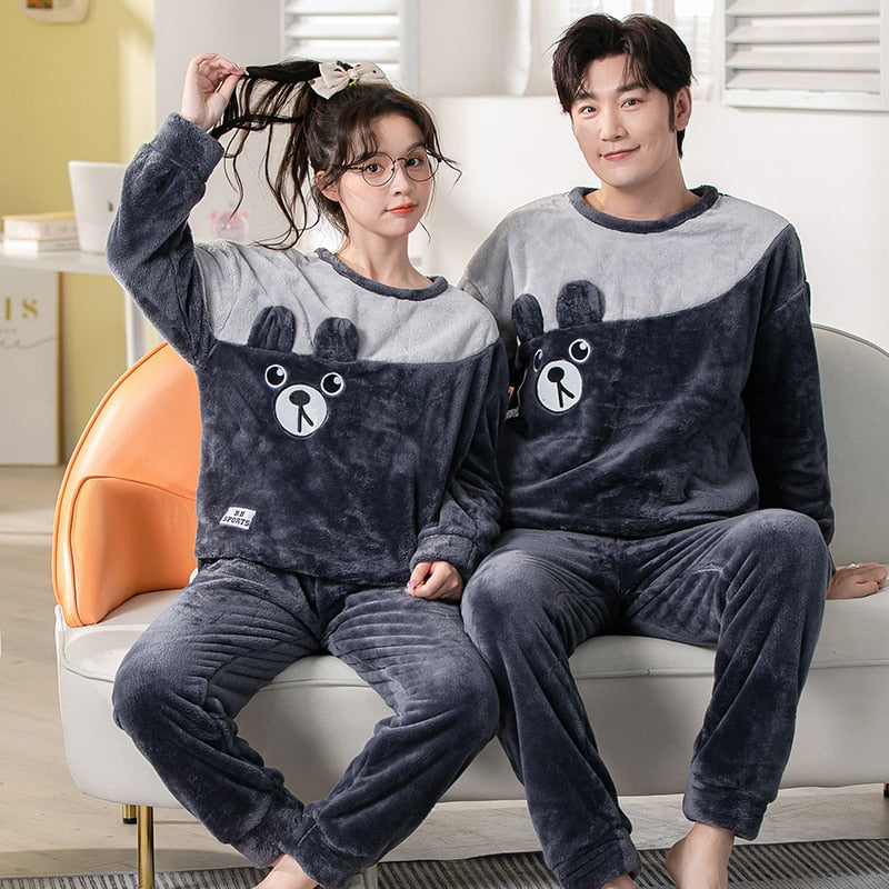 Couple Animal Pajamas Set  Sleepwear Nightwear