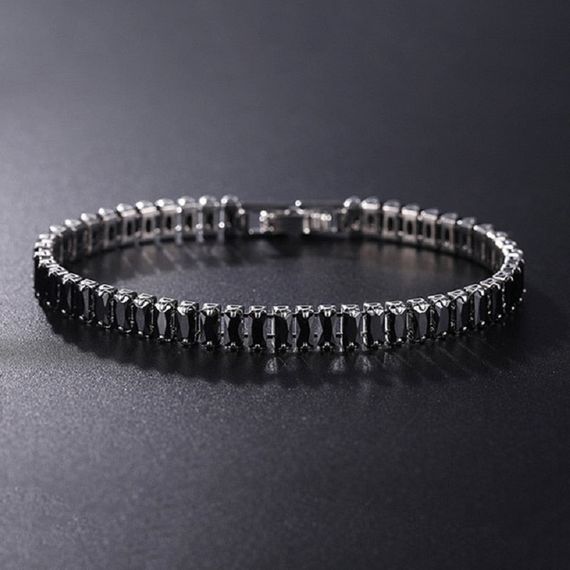 4mm Cubic Zirconia Tennis Bracelet Chain Bracelets